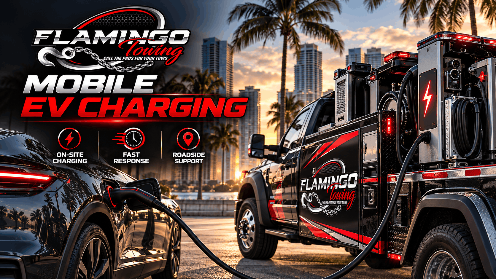 Flamingo Towing mobile EV charging service